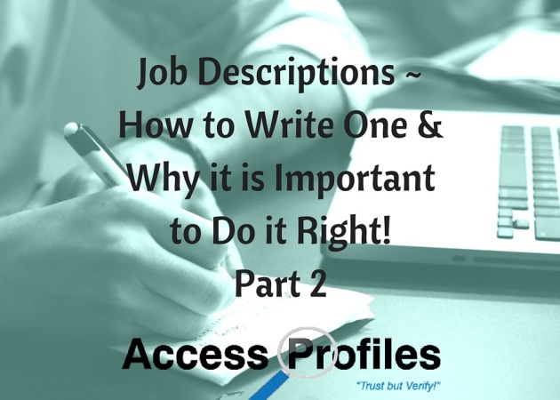 Creating Job Descriptions - A Guide for Small Business Owners